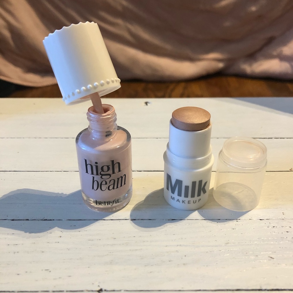 Liquid and cream highlighter